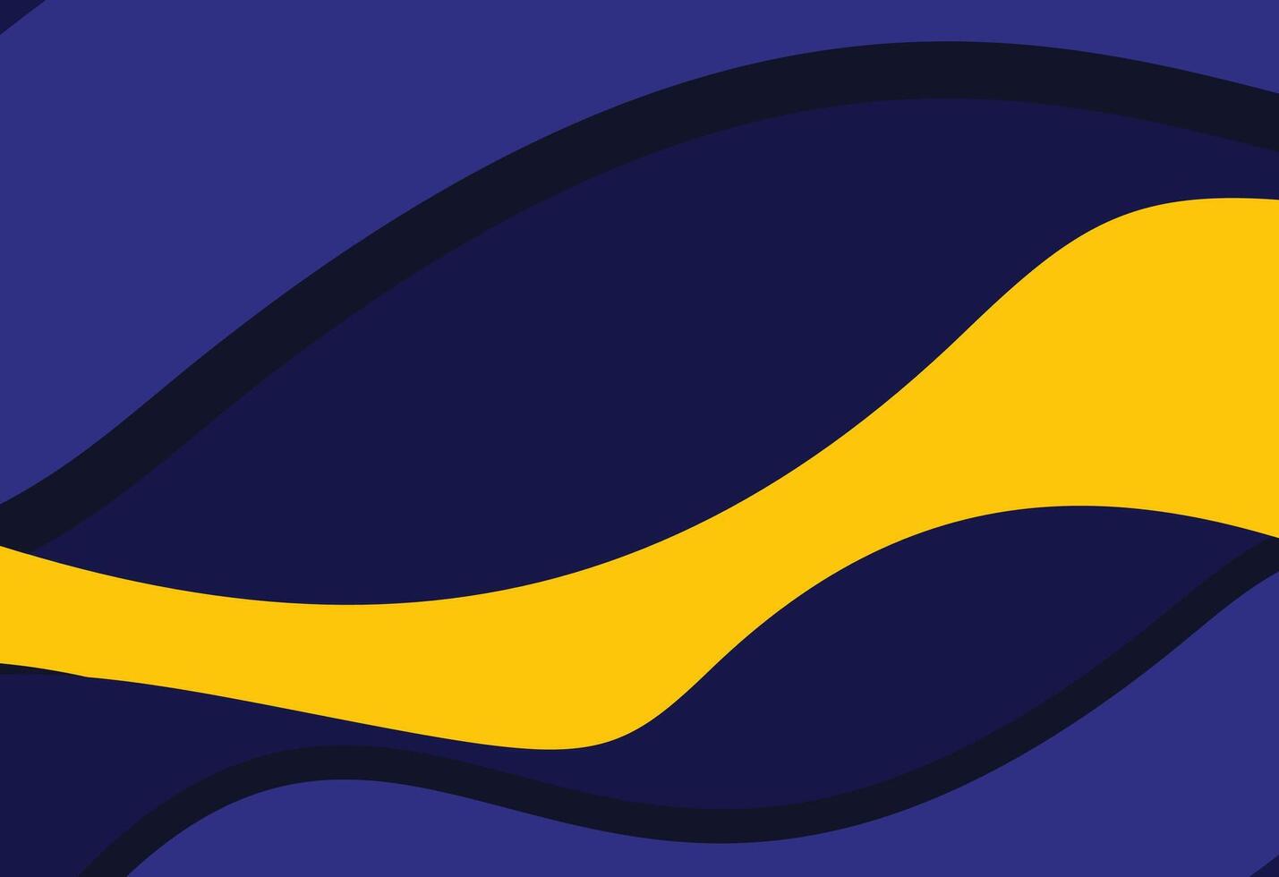 A blue and yellow wave pattern, Abstract Form with High Contrast Colors vector