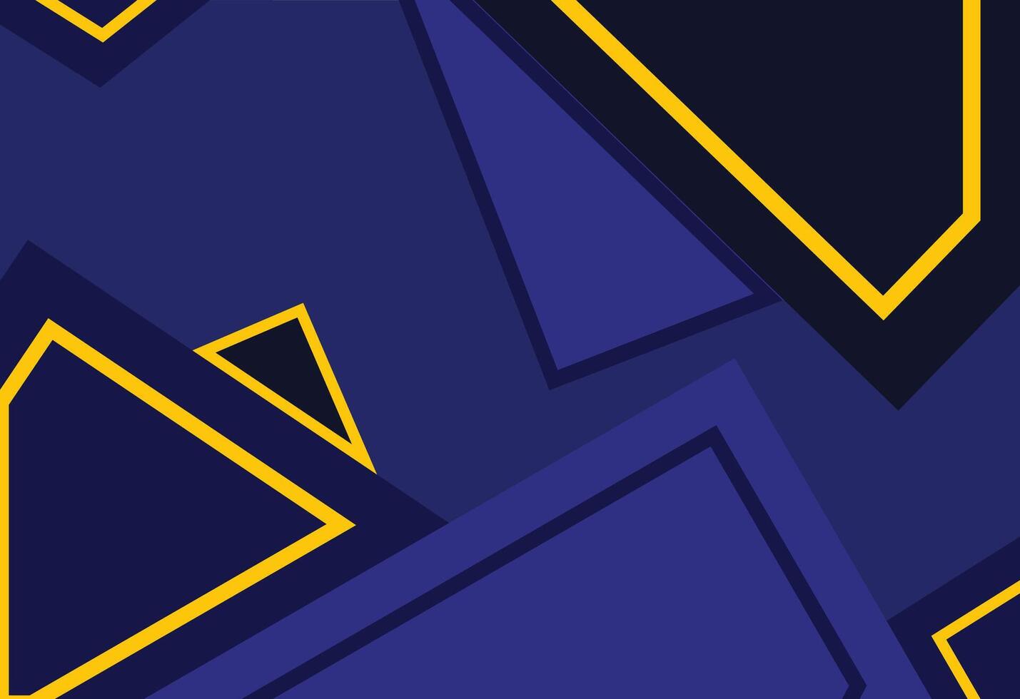 Futuristic Pattern with Simple Geometry, A blue and yellow background with triangles vector