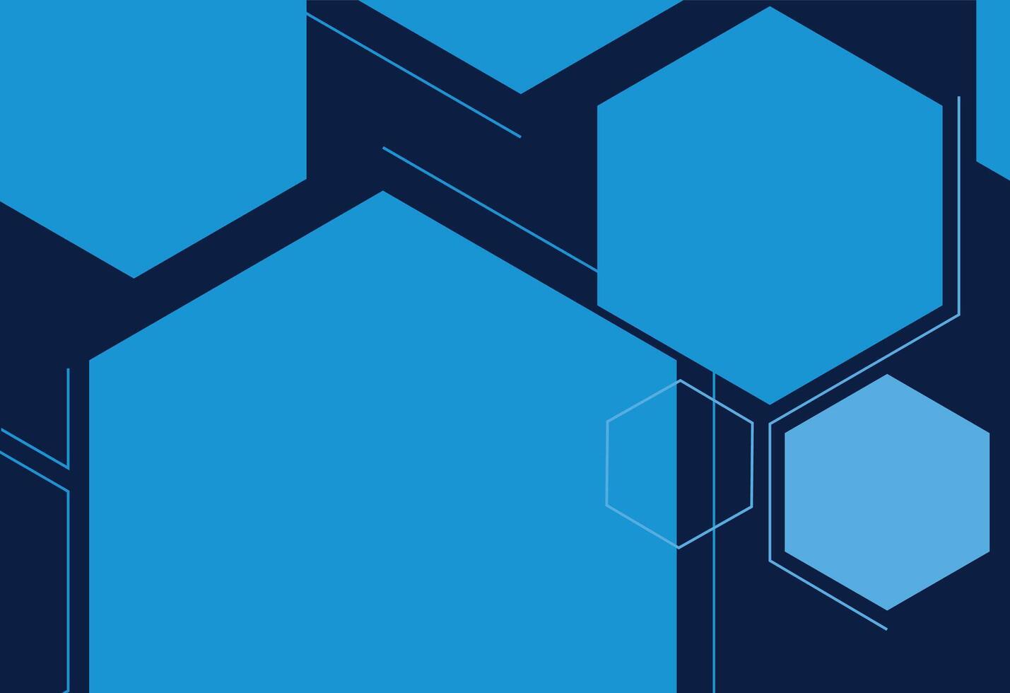 Versatile Hexagon Blue Geometric Backdrop, A blue and black background with hexagons vector