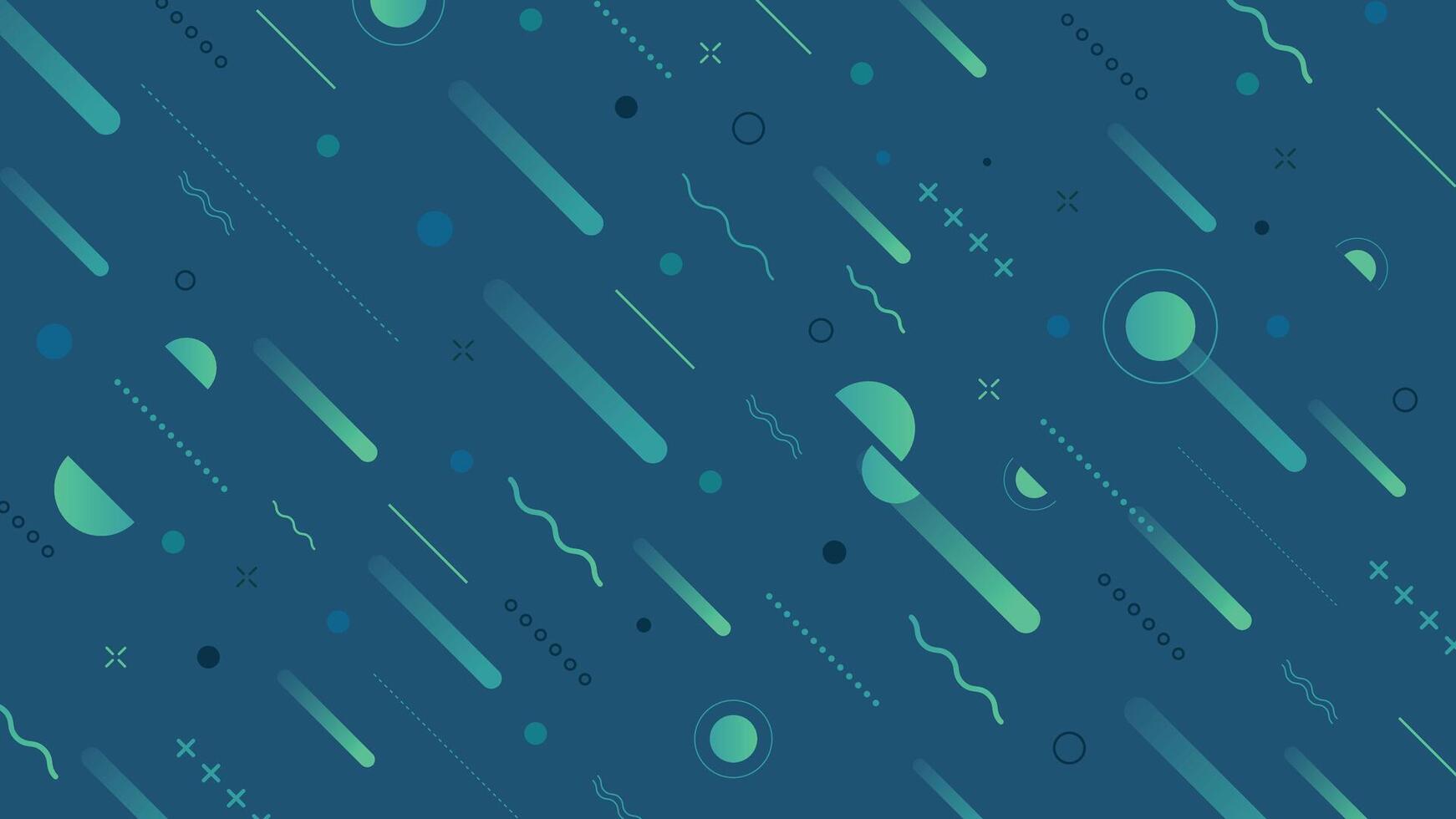 Abstract green background with geometric shapes gradient lines and a modern pattern style vector