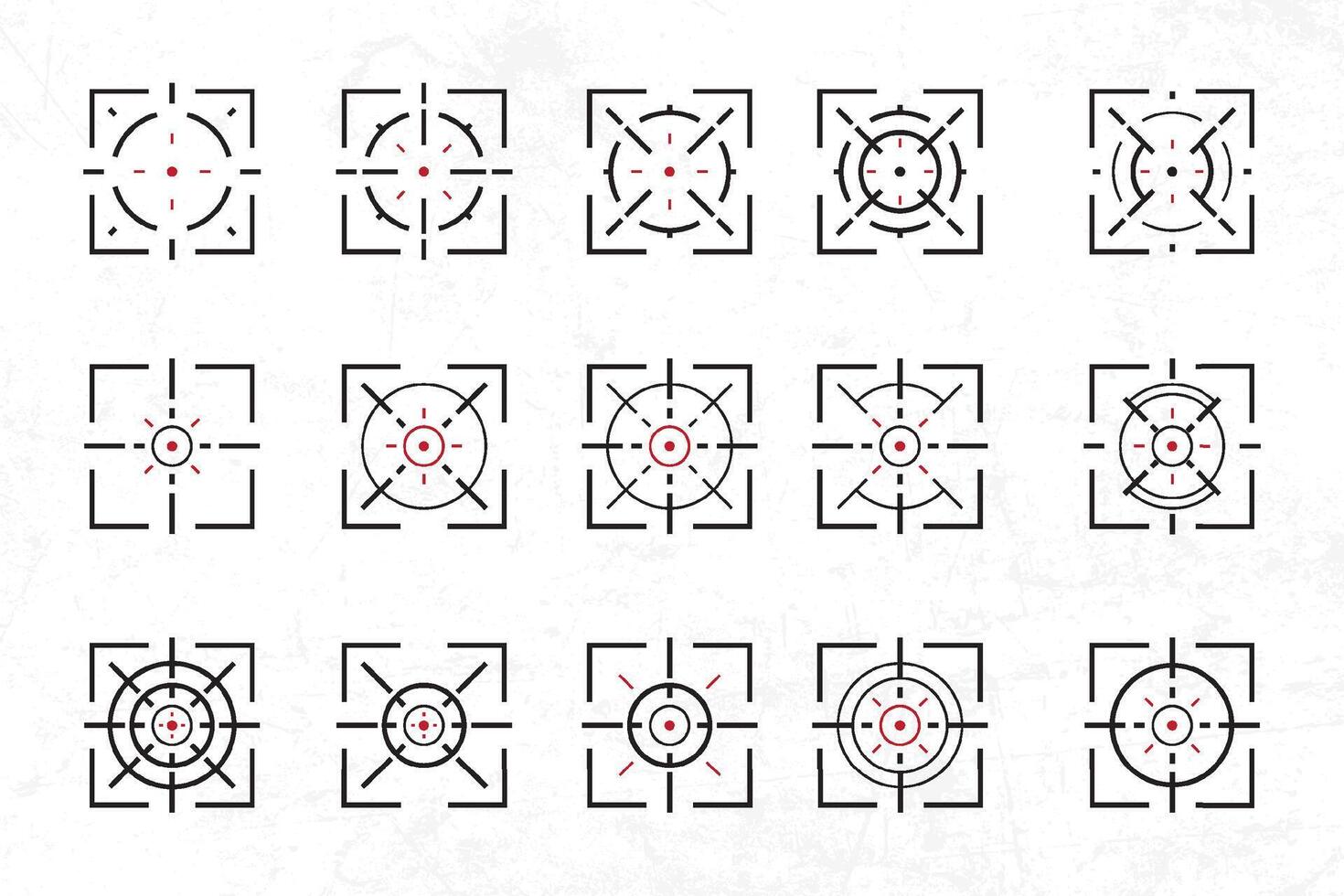 a set of squares with different shapes on them vector
