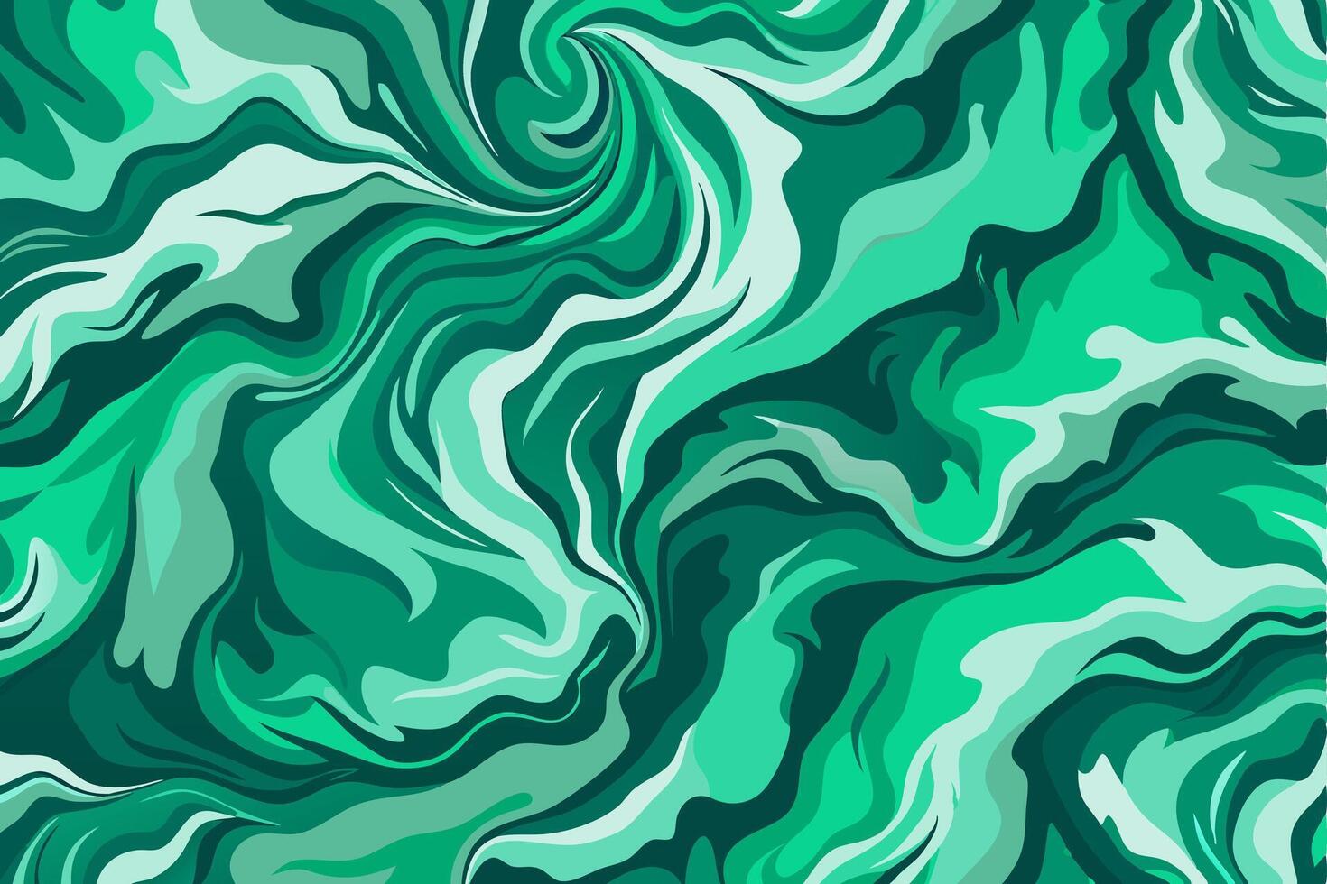 Green marble pattern illustration. Modern stone texture background vector