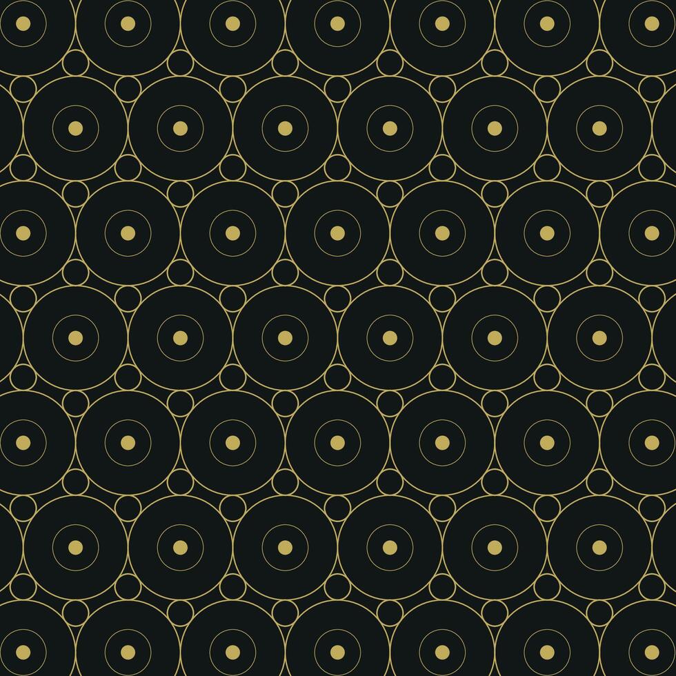 Elegant gold geometric pattern on black background. Geometric golden luxury pattern assemble. Pack of art deco pattern. vector