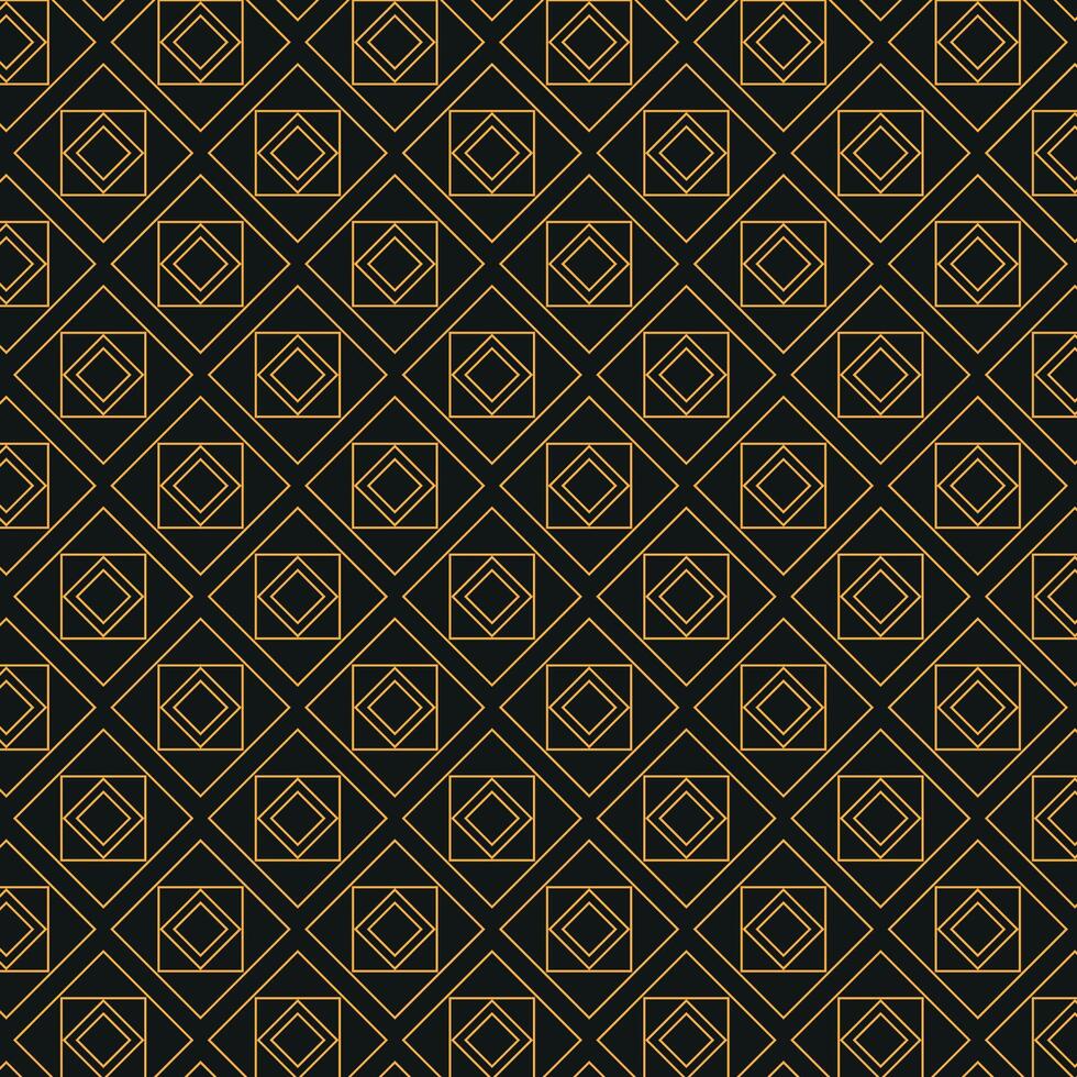 inimalist Art Deco Geometric Pattern with Gold Diamond Lines on Black Background. Elegant Luxury Design. Deco vector