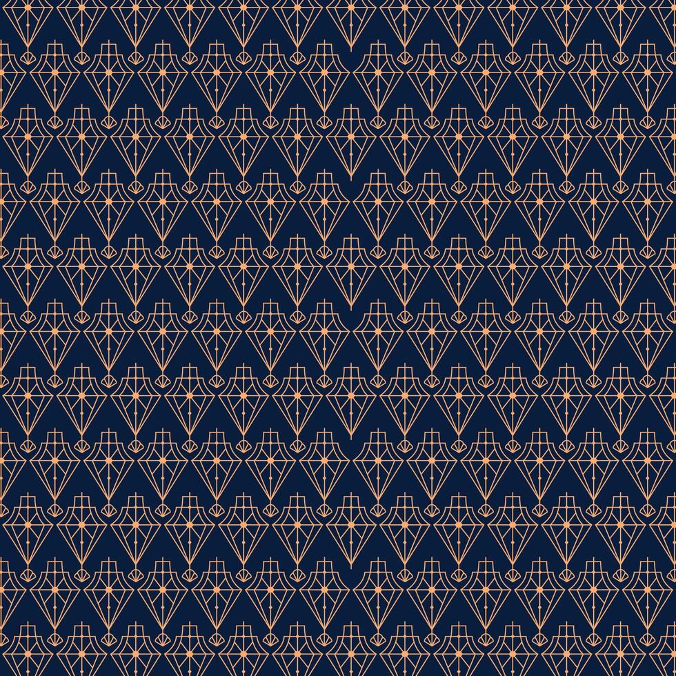 Elegant Art Deco Geometric Pattern. Elegant gold geometric pattern on black background. Geometric golden luxury pattern assemble. best vector
