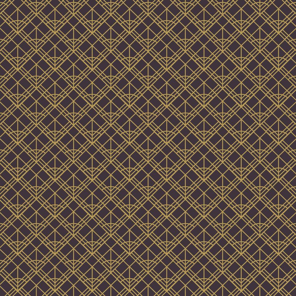 Elegant Art Deco Geometric Pattern. Elegant gold geometric pattern on black background. Geometric golden luxury pattern assemble. art vector