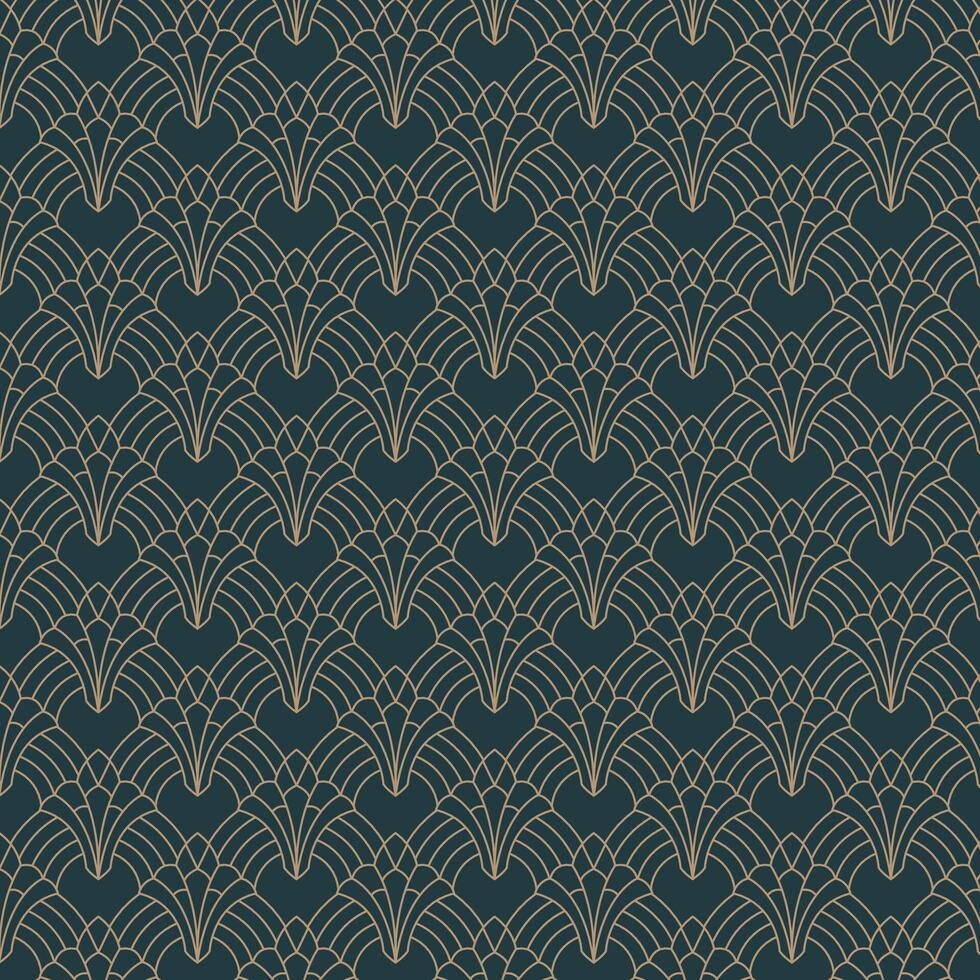 Elegant Art Deco Geometric Pattern in Gold. Deco vector