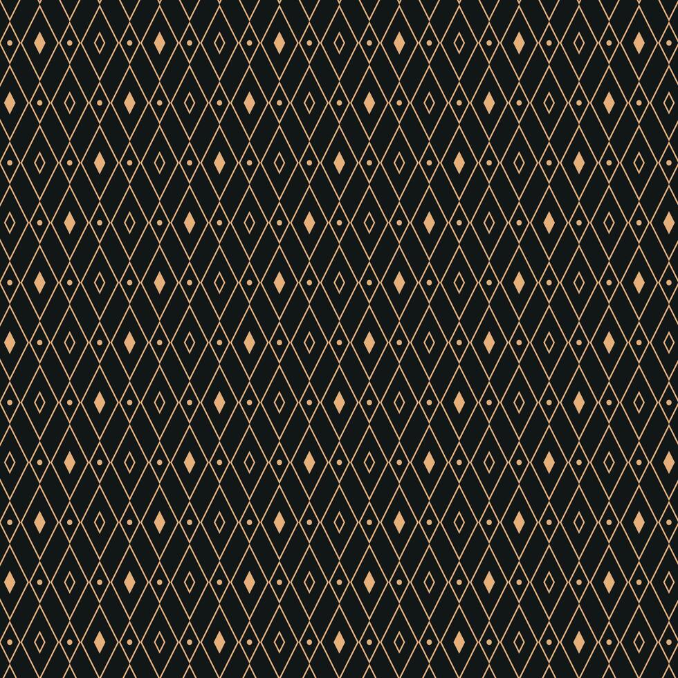Elegant Art Deco Geometric Pattern in Gold vector