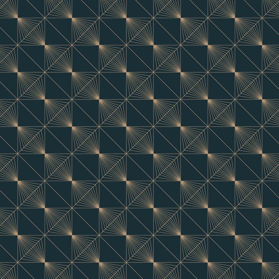 Elegant Art Deco Geometric Pattern in Gold. deco art design vector