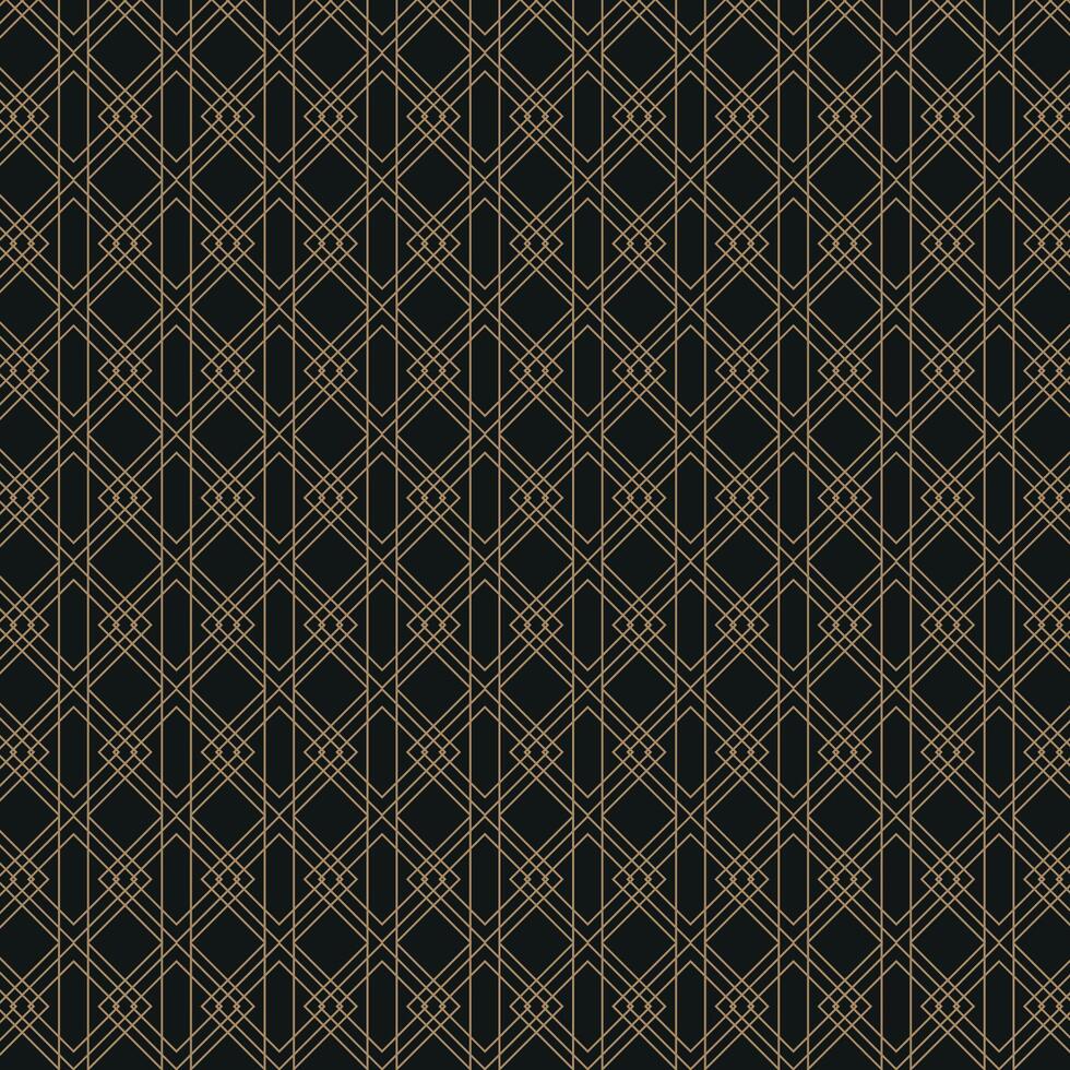 Elegant Art Deco Geometric Pattern. Elegant gold geometric pattern on black background. Geometric golden luxury pattern assemble. line art vector