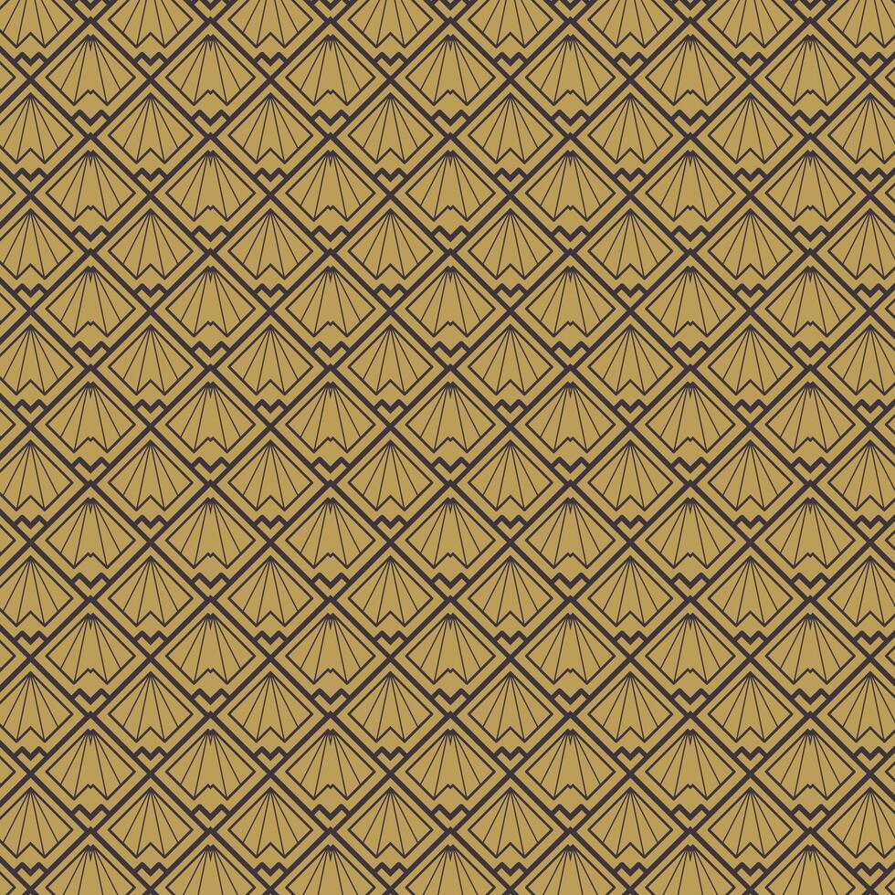 Elegant Art Deco Geometric Pattern in Gold. deco pattern vector