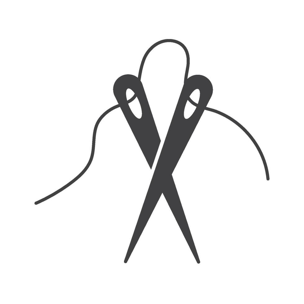 Tailor or textile icon flat design template vector