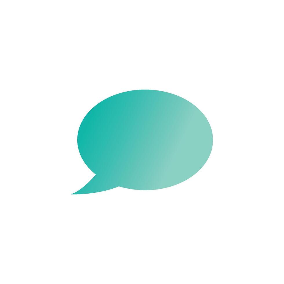 Stylized bubble chat logo simple symbol vector