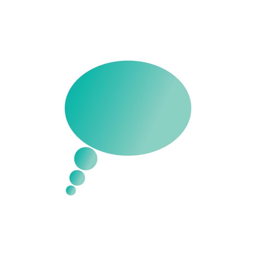 Bubble chat logo design vector