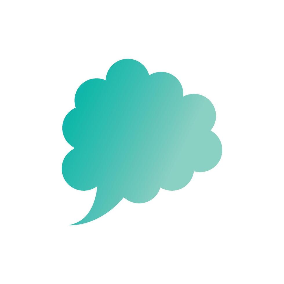 Stylized bubble chat logo design vector