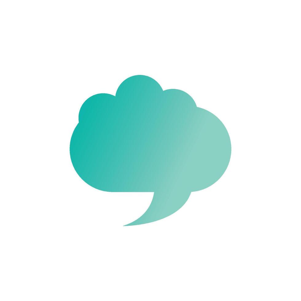 Stylized element bubble chat logos symbol vector