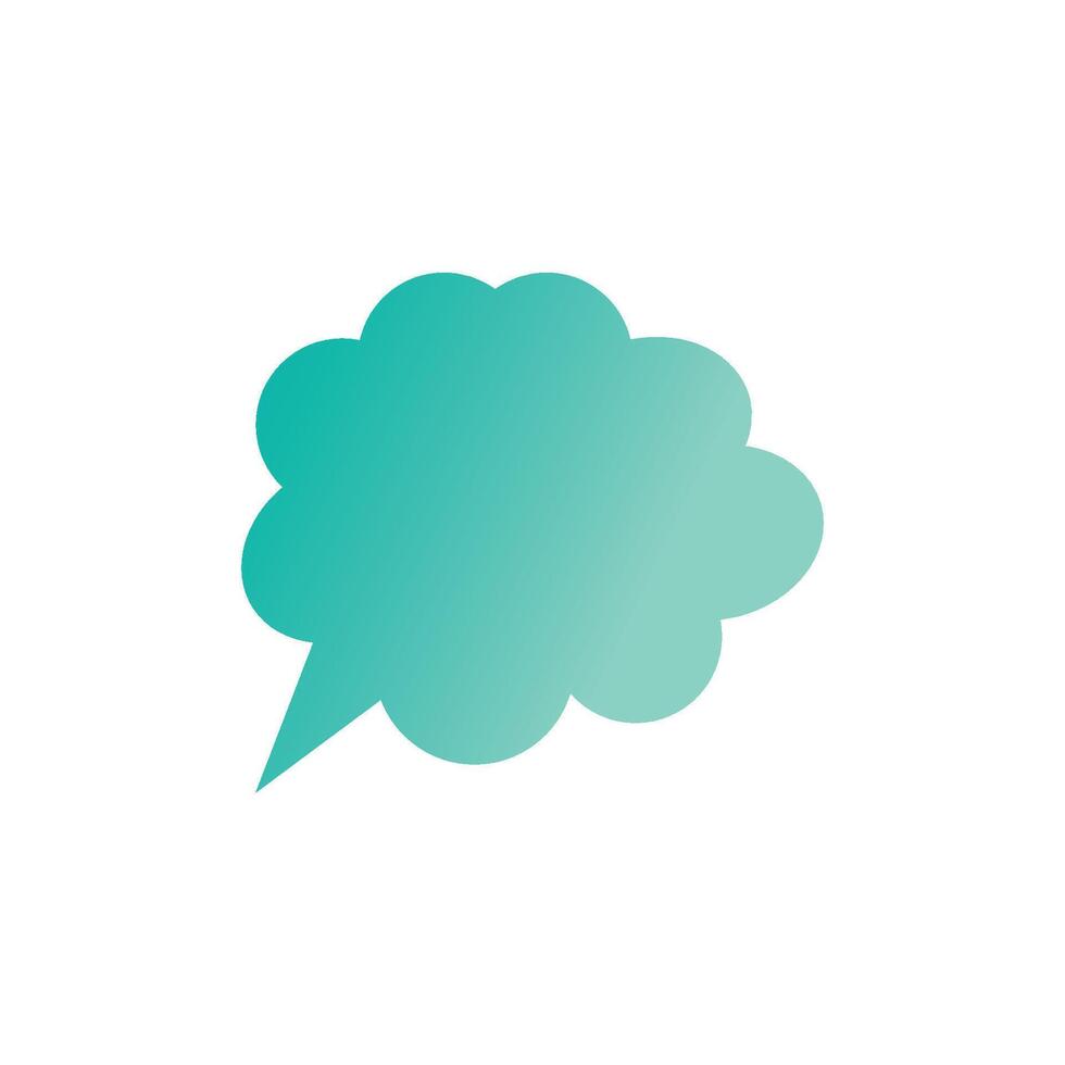 Stylized bubble chat logo symbol vector