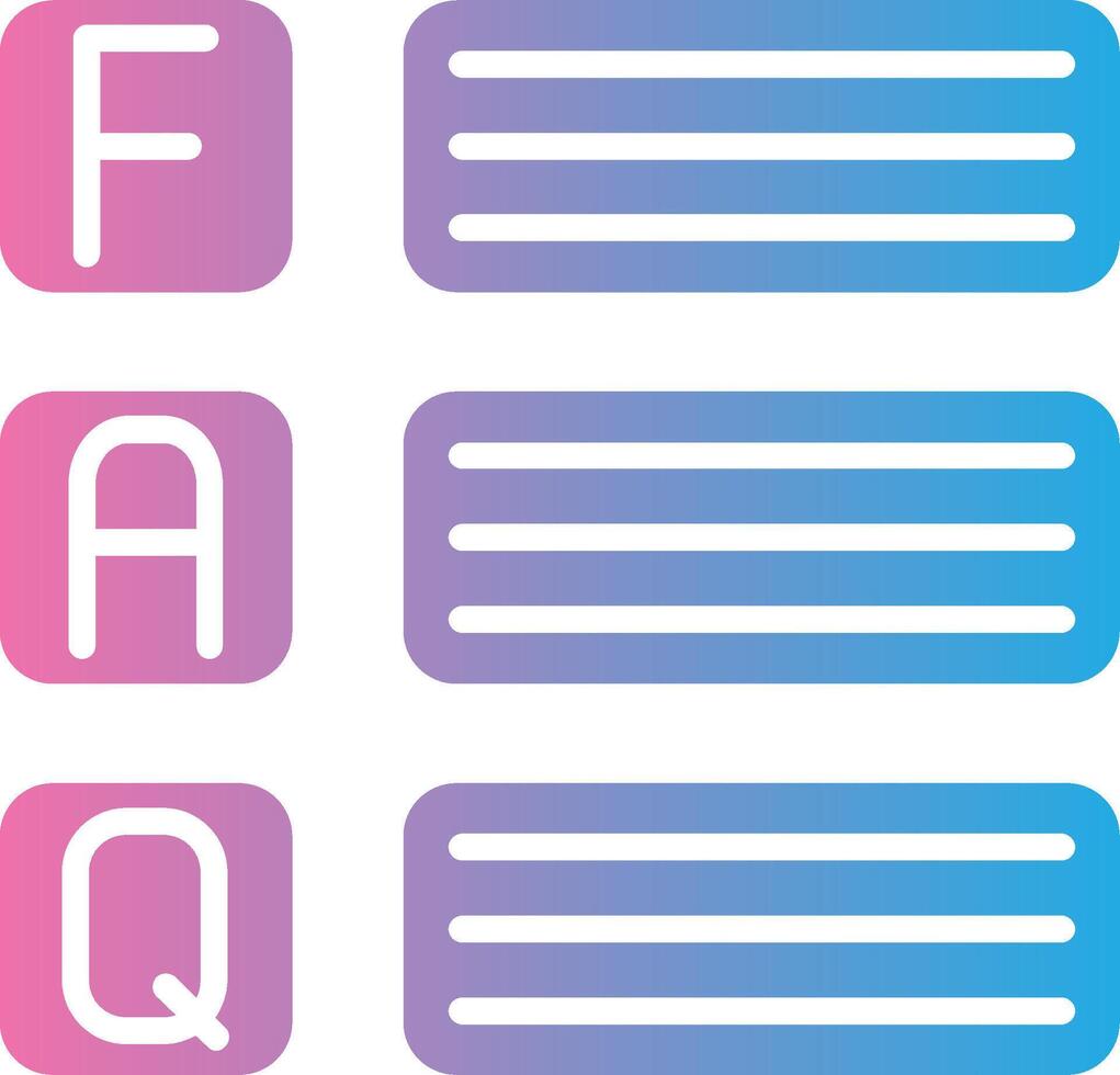 Faq Light Mode Icon vector