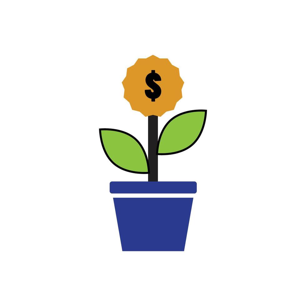 Element of Economic colorful logos and symbol vector