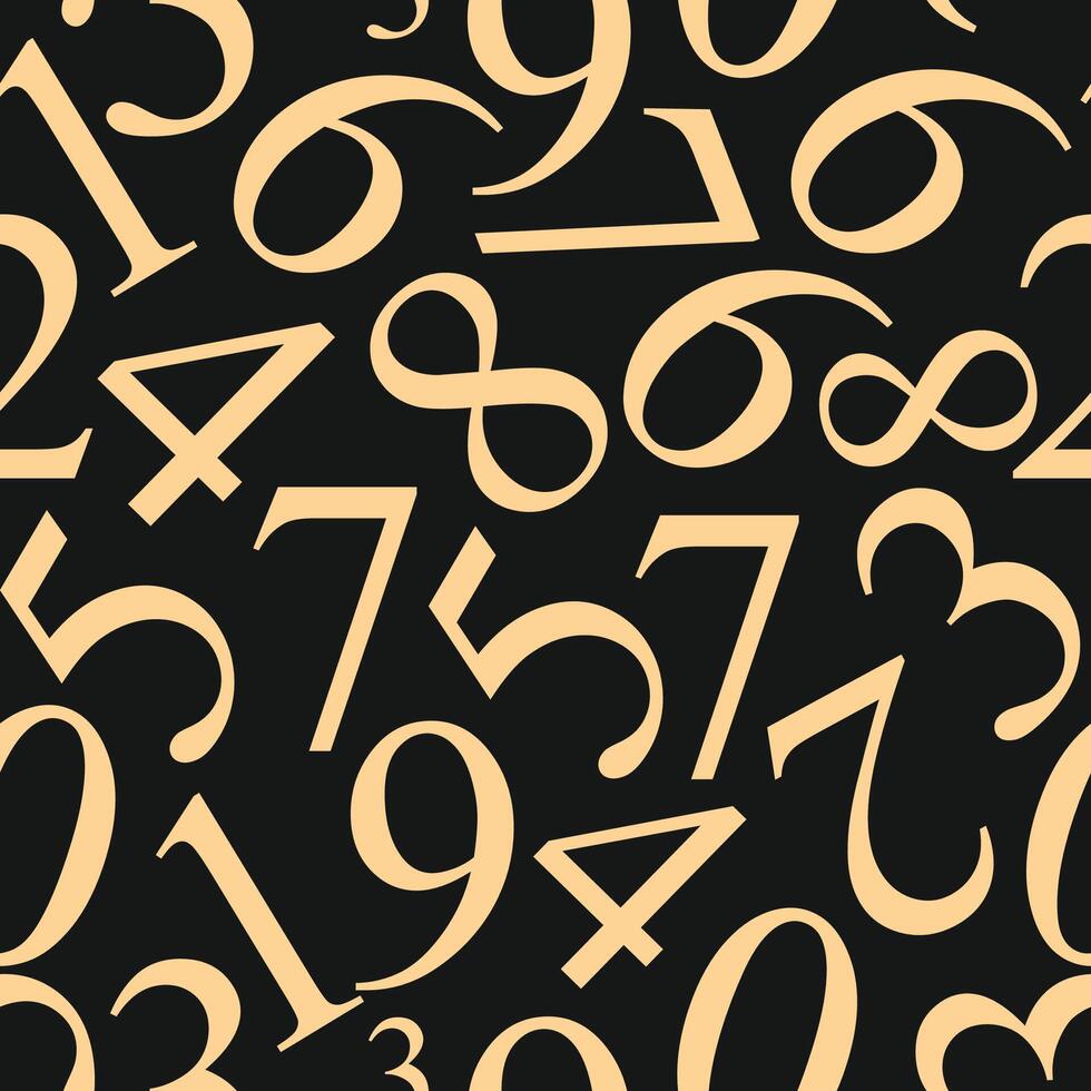 Numbers Luxury trendy useful design gorgeous abstract illustration artwork vector