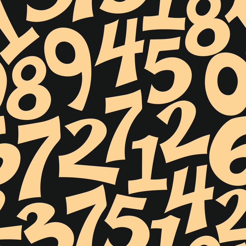 Number Luxury trendy useful design cute abstract illustration artwork vector
