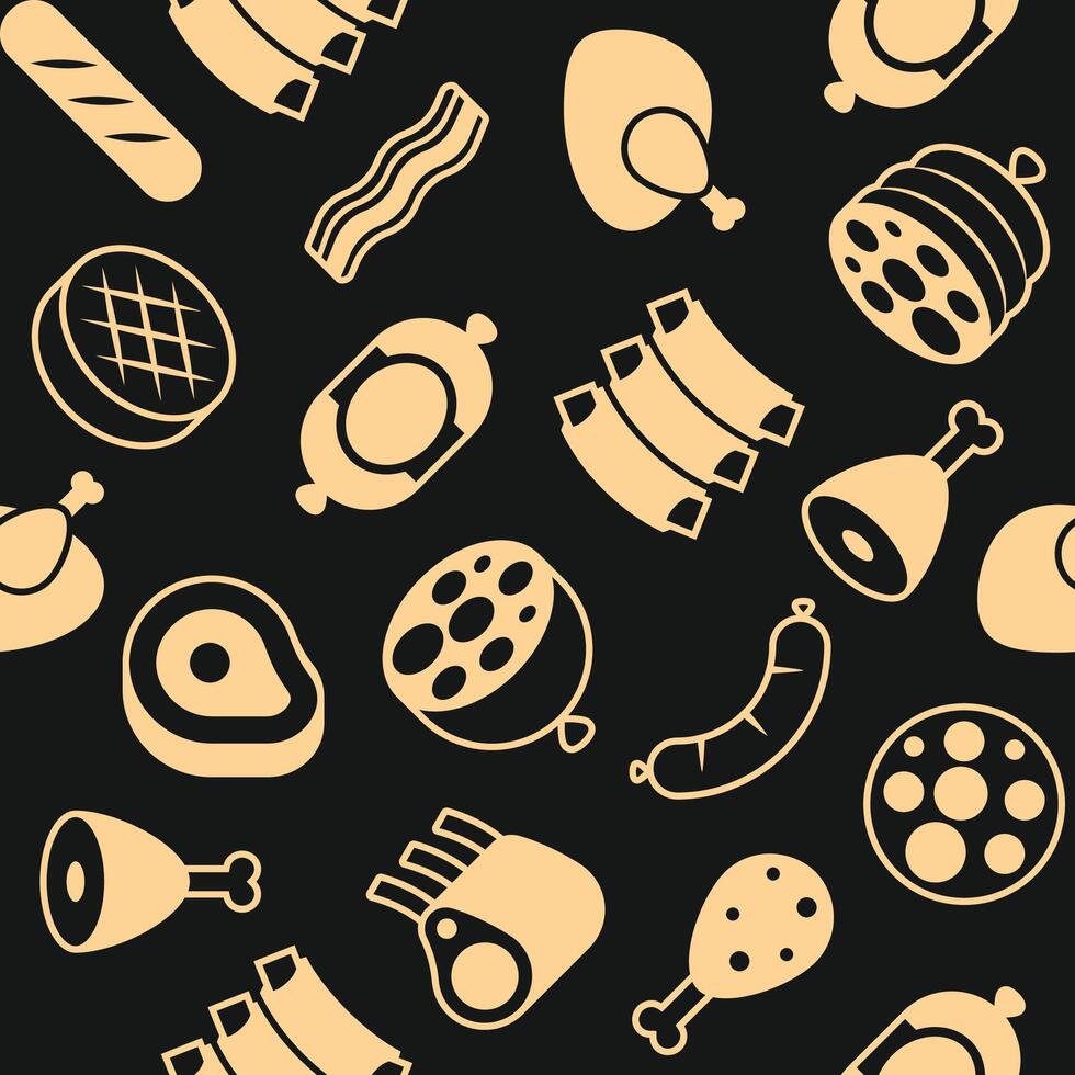 Butchery meat Luxury trendy useful design handsome abstract illustration artwork vector