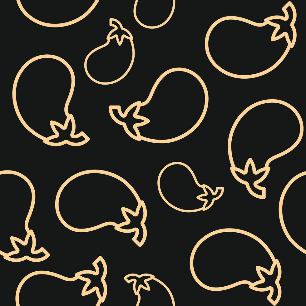 Eggplant Luxury trendy useful design attractive abstract illustration artwork vector