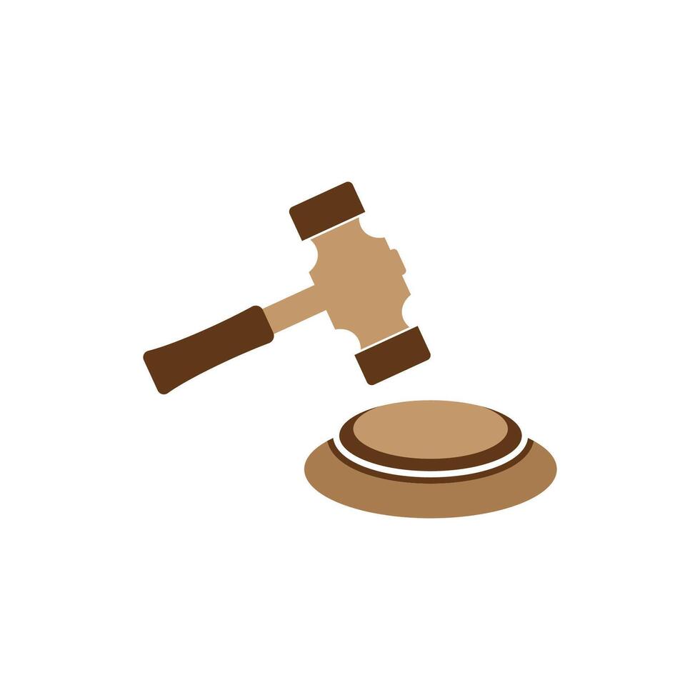 Judge's Stylized holding logo vector