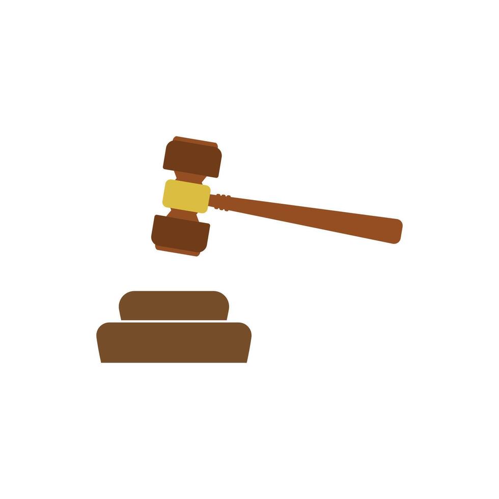 Judge's hand holding element logo vector