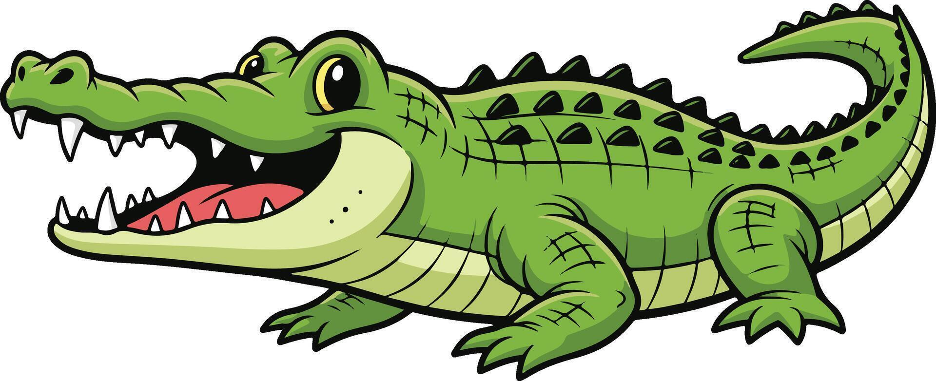 Cute Crocodile cartoon vector