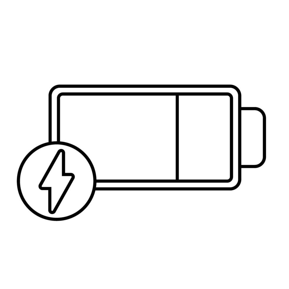 Battery power level icon illustration design, illustration graphic vector
