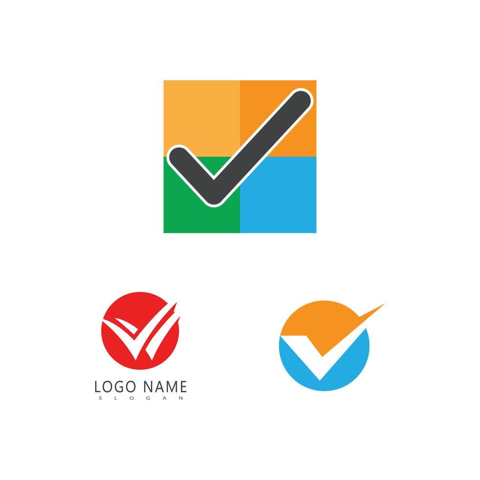 Stylized set Checklist logo symbol design vector