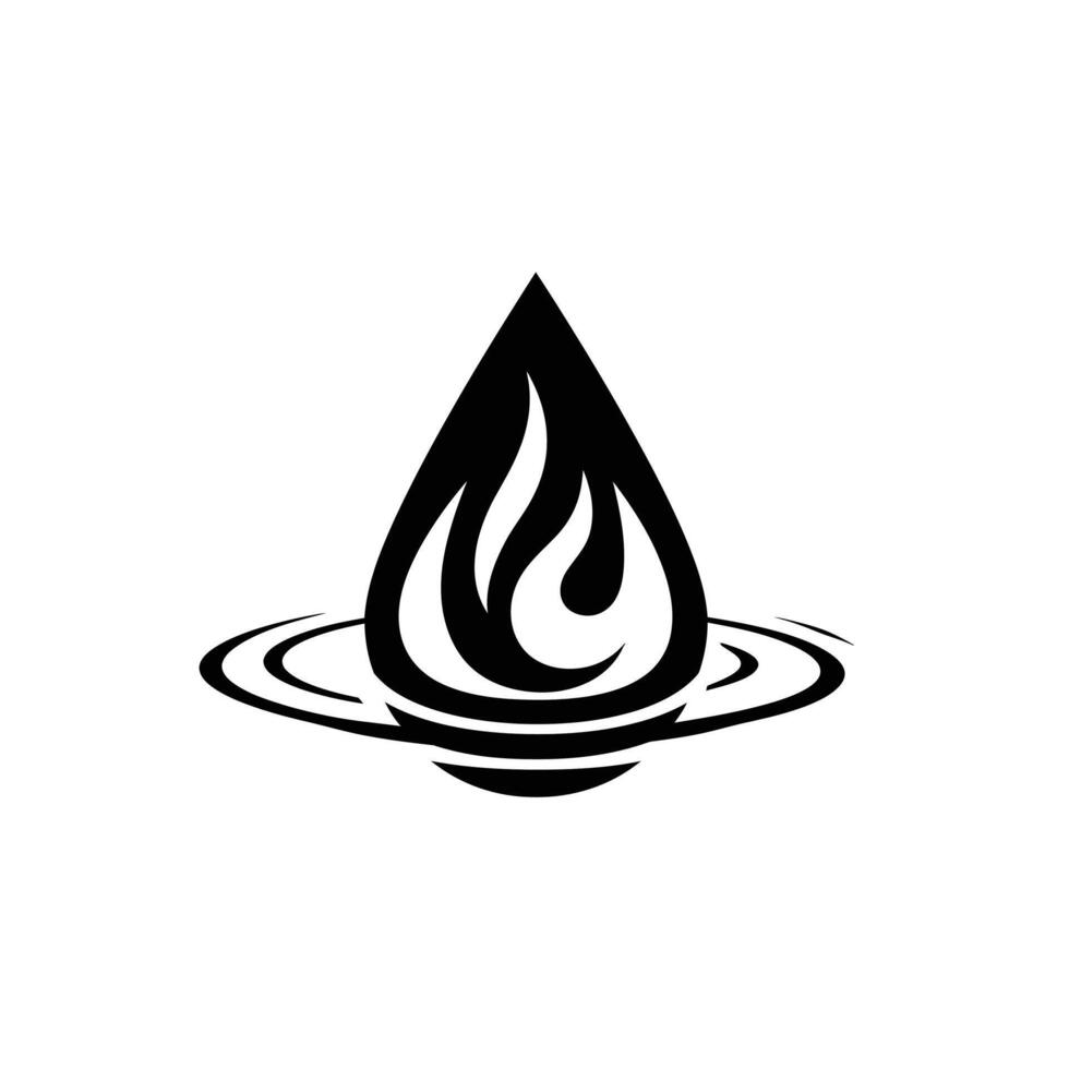 Drop of water logo design vector