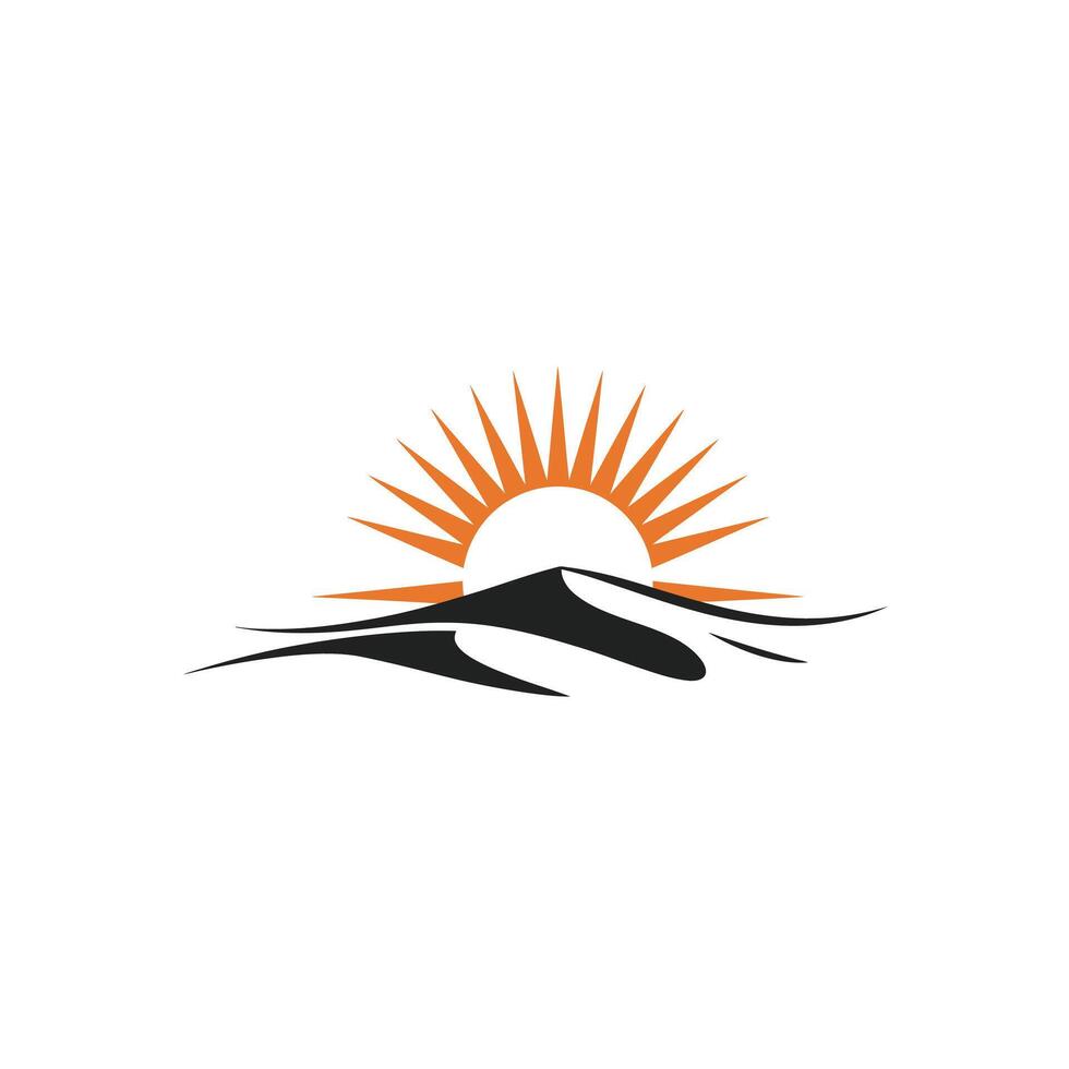 Sunrise logo design vector
