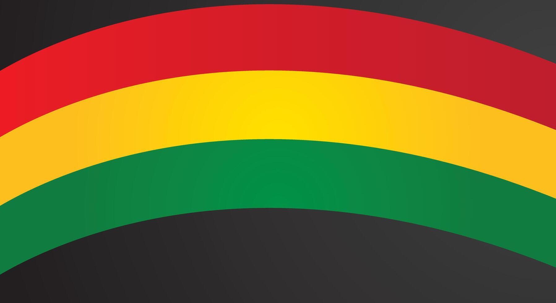 Abstract curve red yellow green background vector