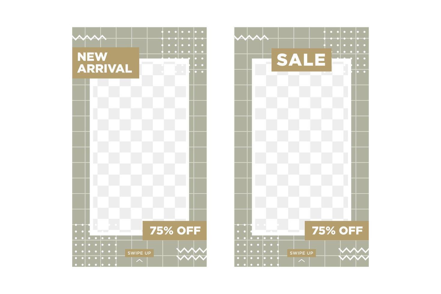 Stories template set for banner sale, presentation, flyer, poster, invitation. Screen backdrop for mobile app. Social media story mockup. vector