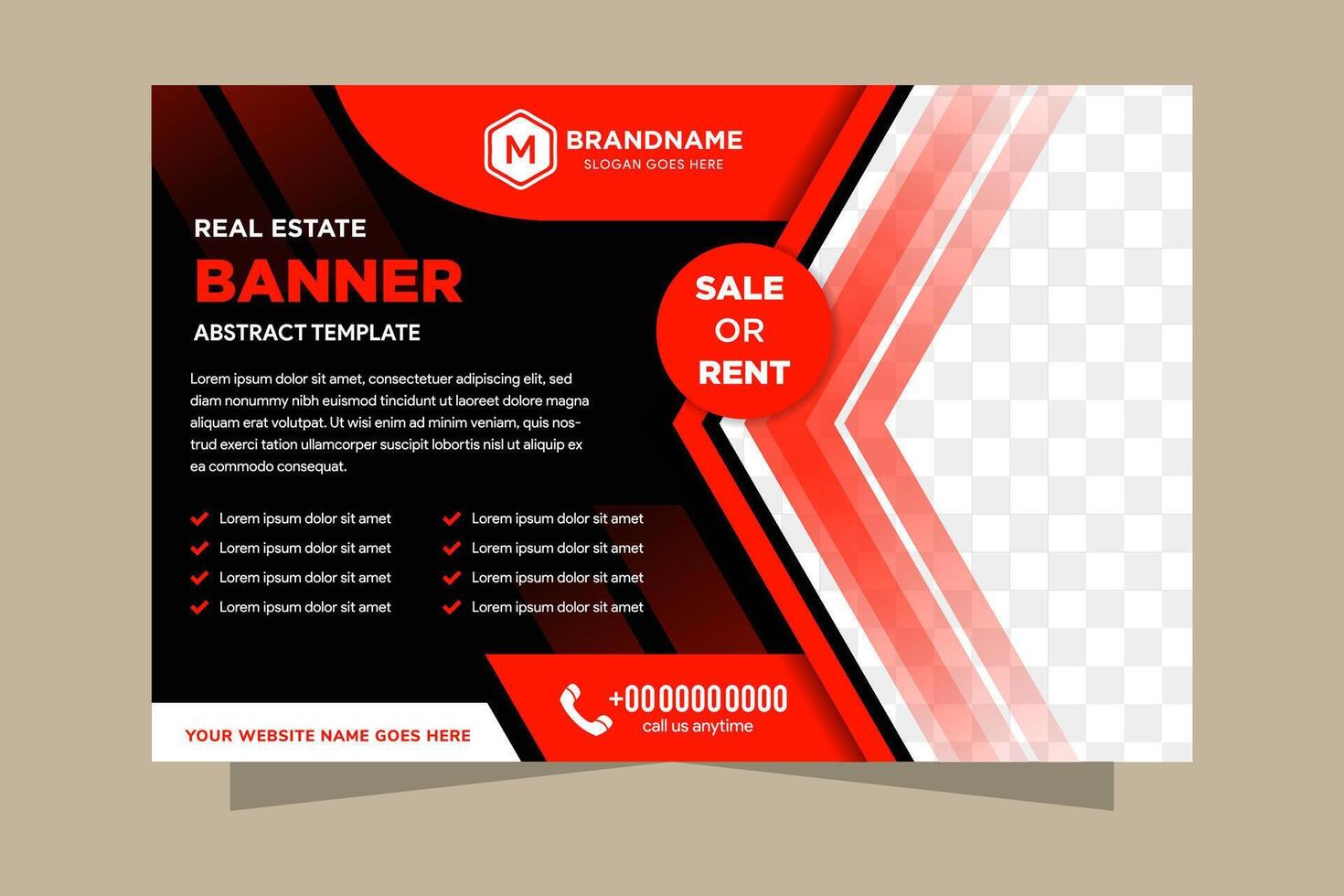 Red and black flyer cover business brochure design, Leaflet advertising abstract background, Modern poster magazine layout template, Horizontal annual report for presentation vector