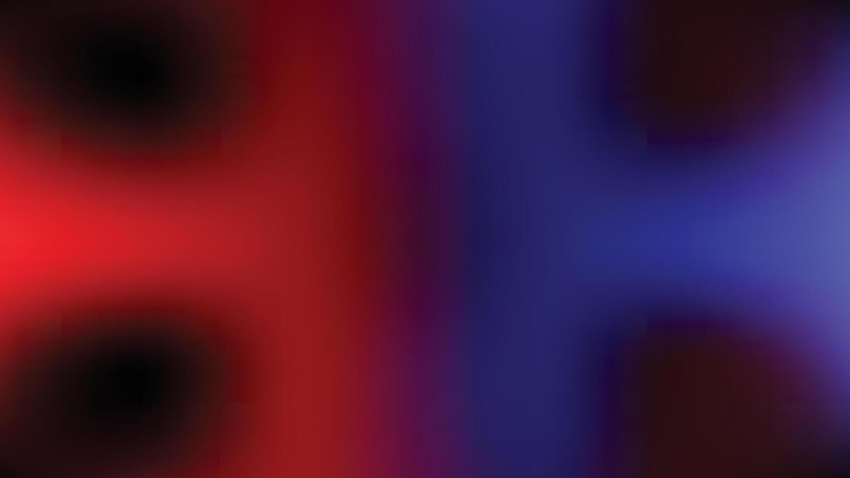 Abstract red blue and black gradient background with copy space vector