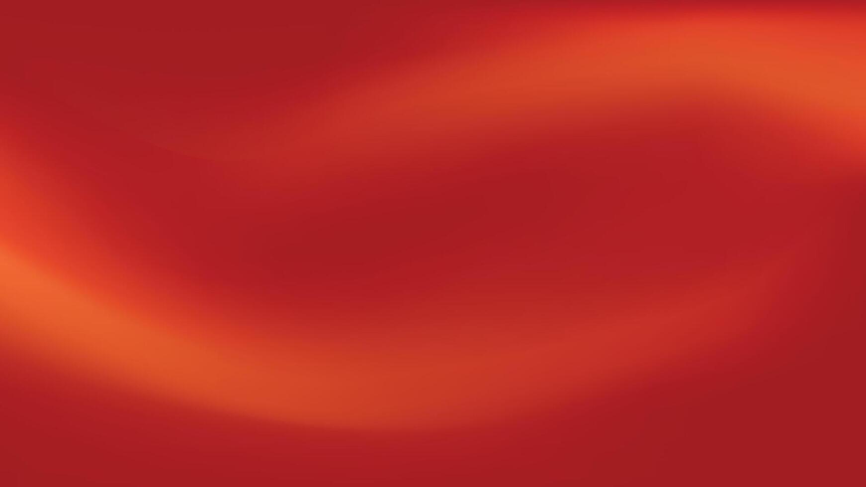 Modern red and orange gradient background in glowing curve design vector