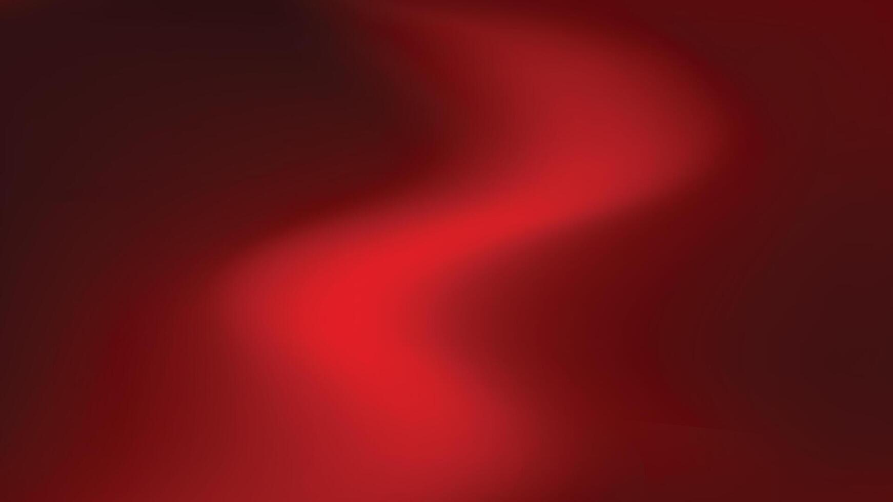 Dark red mesh gradient background with glowing red wave on black design vector