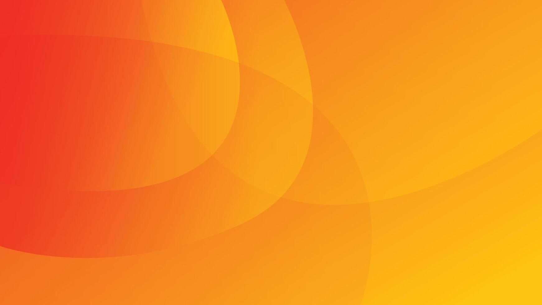 Orange abstract geometric background with circle design and gradient color vector