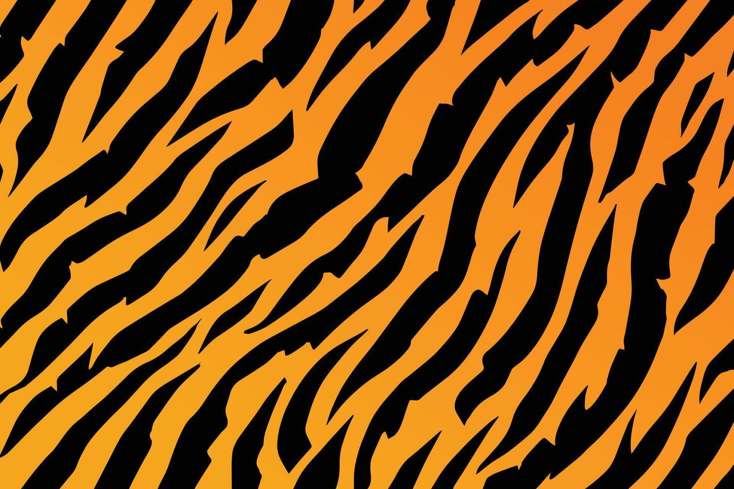 Exotic animal pattern. Tiger stripe skin texture background. vector