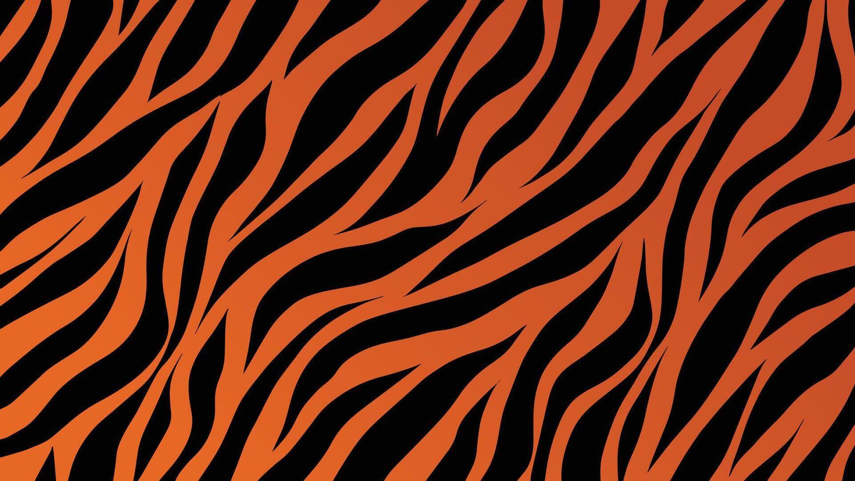 Repeating tiger print pattern. Safari animal skin texture. vector