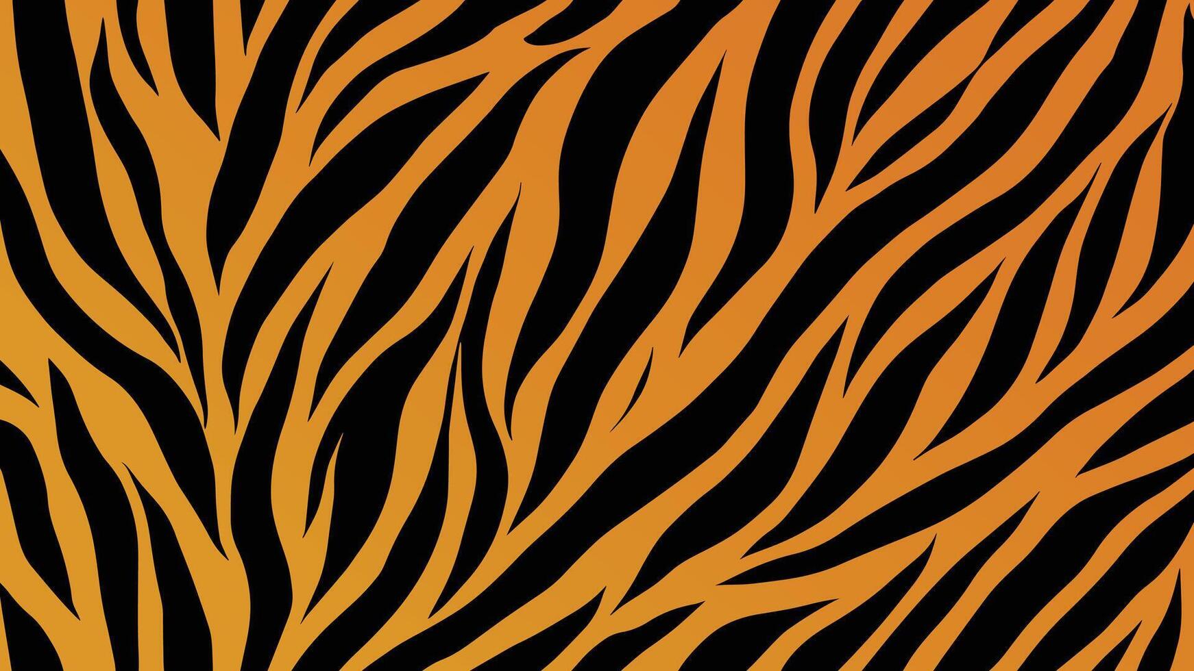 Tiger stripe print wild animal pattern vector