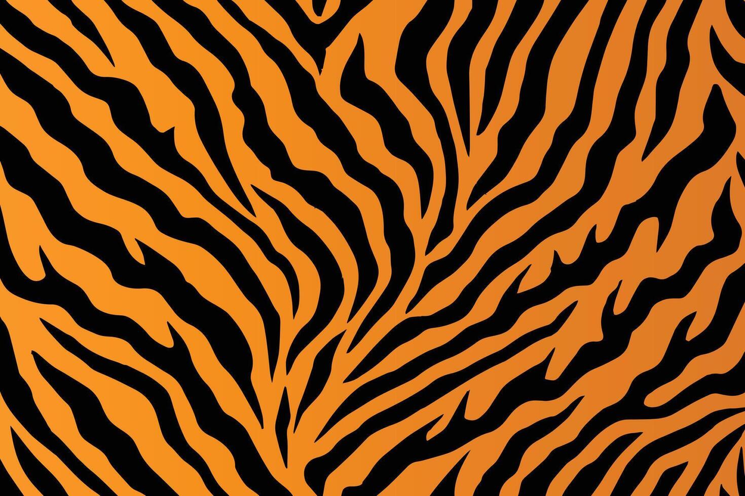 Tiger fur print or skin texture for textile and fashion vector