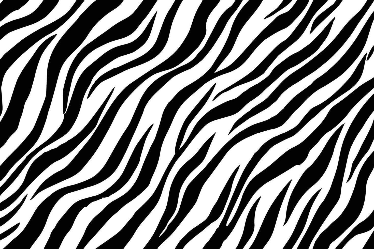 Black and white tiger fur texture vector