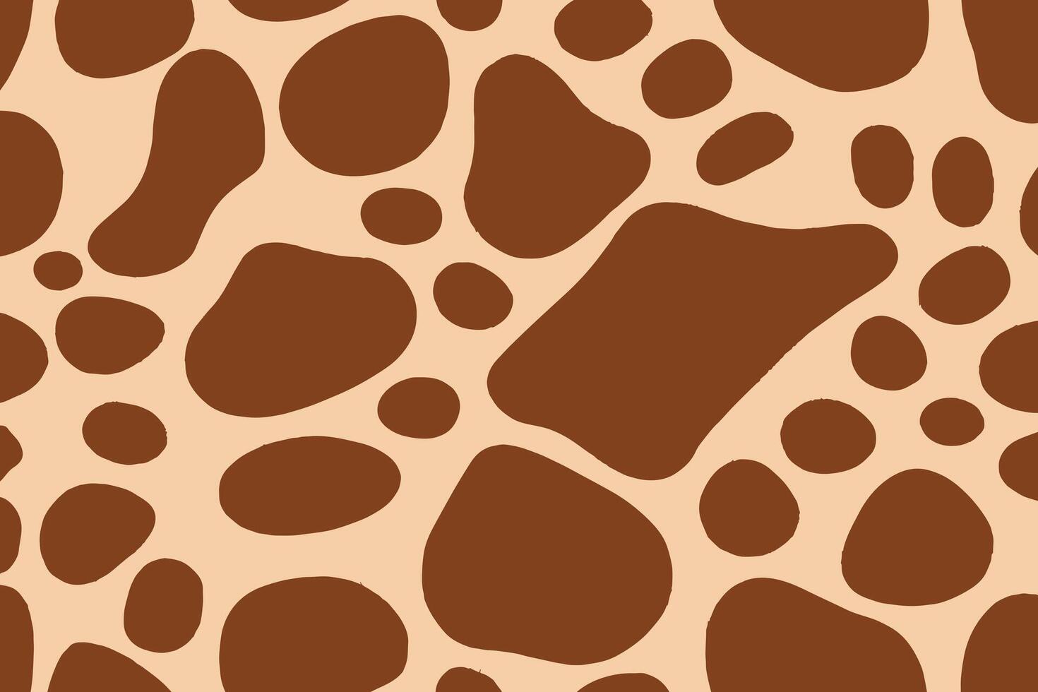 Brown cowhide pattern skin fur background vector