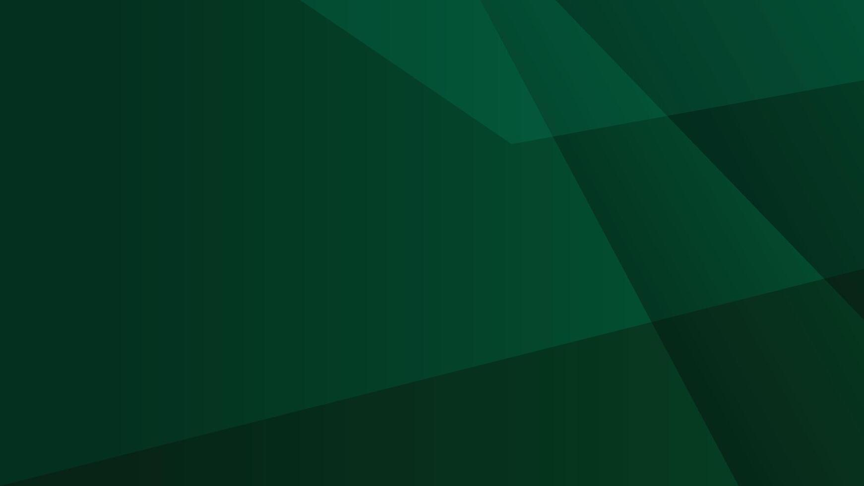 Dark emerald green abstract background with geometric shapes vector
