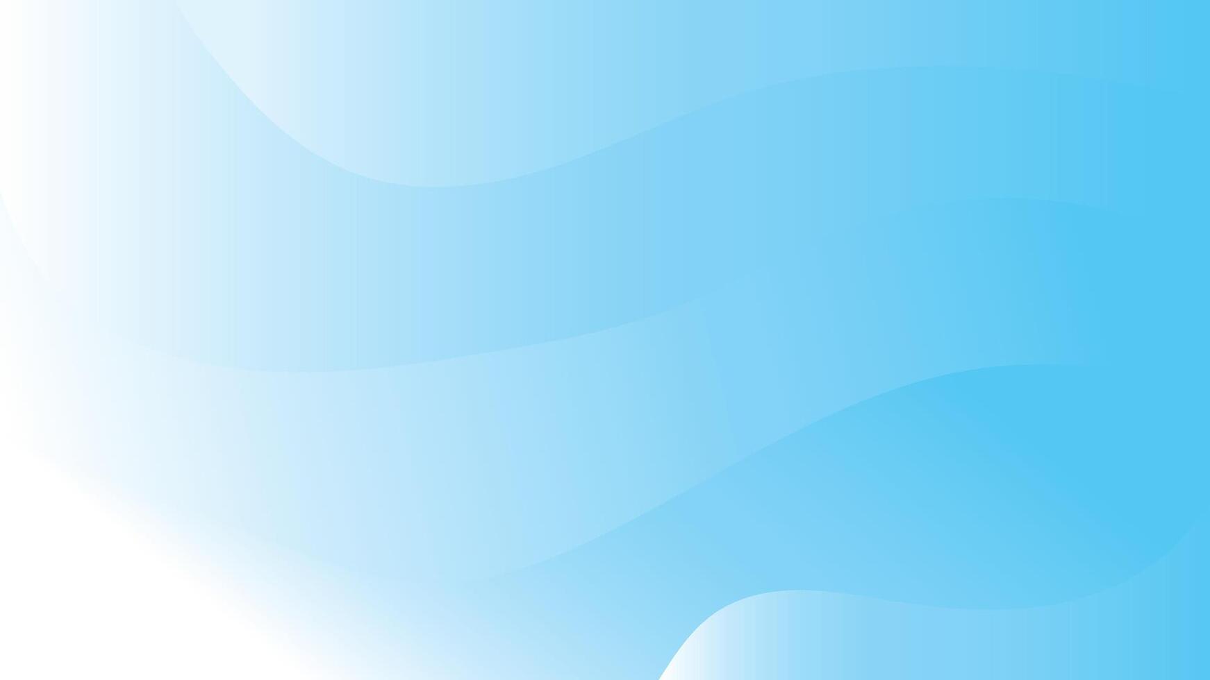 Light blue white abstract fluid wave gradient background with copy space and glowing light vector