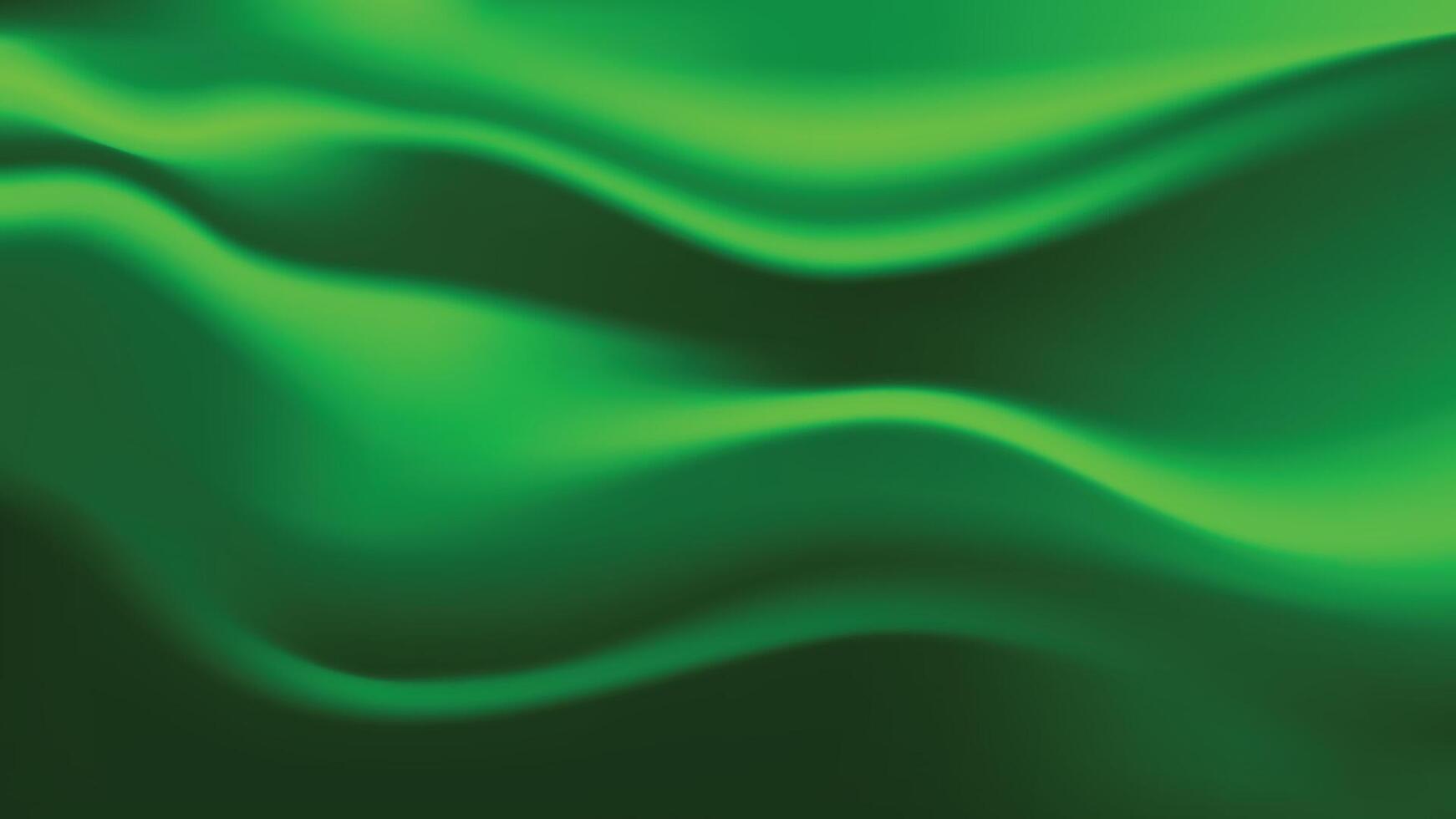 Abstract green silk satin texture, fabric background vector